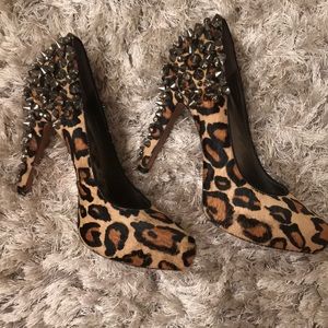 Sam Edelman cheetah with rhinestone heels